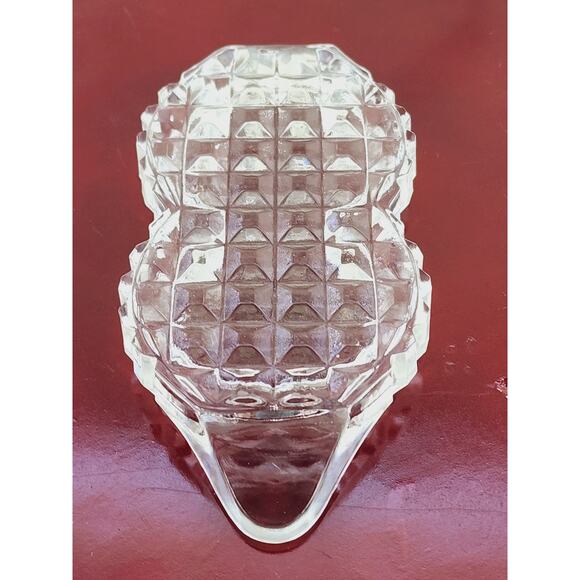 Fostoria American Round Shaker Holder Tray 6" Clear Glass 80's Dinnerware Vtg - Picture 12 of 14